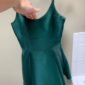 Emerald green formal dress
